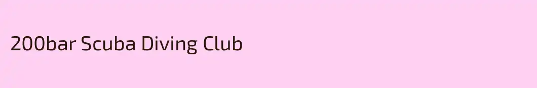 200bar Scuba Diving Club